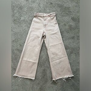 Peach Zara Marine Straight Jeans - Size 0
